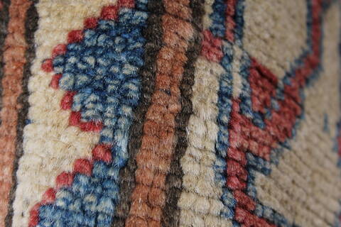 Kazak Beige Runner Hand Knotted 28 X 94  Area Rug 250-27796 Image 8