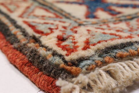Kazak Red Runner Hand Knotted 26 X 105  Area Rug 250-27799 Image 6