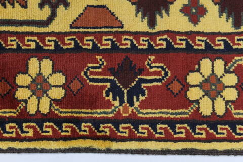 Turkman Brown Runner Hand Knotted 28 X 105  Area Rug 250-27803 Image 2