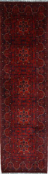 Shahre Babak Blue Runner Hand Knotted 27 X 96  Area Rug 250-27804 Image 0