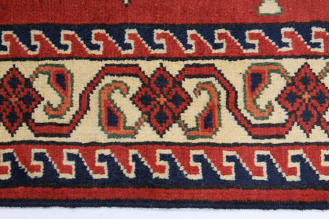 Turkman Blue Runner Hand Knotted 29 X 94  Area Rug 250-27805 Image 10