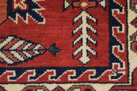 Turkman Blue Runner Hand Knotted 29 X 94  Area Rug 250-27805 Image 5