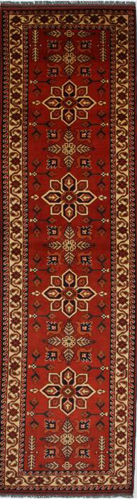 Turkman Blue Runner Hand Knotted 29 X 94  Area Rug 250-27805 Image 0
