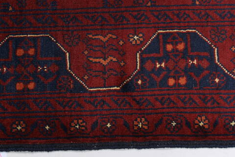 Khan Mohammadi Blue Runner Hand Knotted 28 X 95  Area Rug 250-27810 Image 2