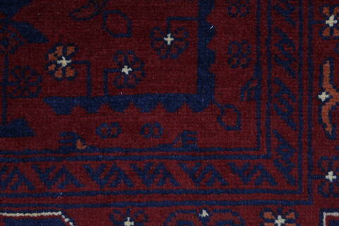 Khan Mohammadi Blue Runner Hand Knotted 28 X 95  Area Rug 250-27810 Image 6