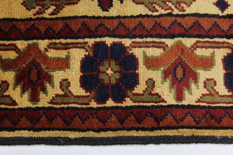 Turkman Brown Runner Hand Knotted 29 X 99  Area Rug 250-27815 Image 3