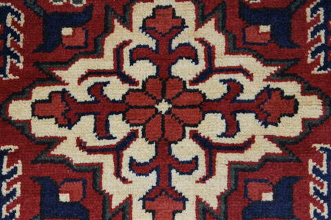 Turkman Yellow Runner Hand Knotted 27 X 97  Area Rug 250-27817 Image 4