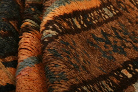 Baluch Orange Hand Knotted 36 X 56  Area Rug 100-27820 Image 2