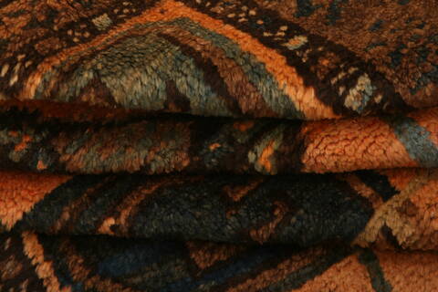 Baluch Orange Hand Knotted 36 X 56  Area Rug 100-27820 Image 3
