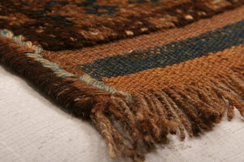 Baluch Orange Hand Knotted 36 X 56  Area Rug 100-27820 Image 5