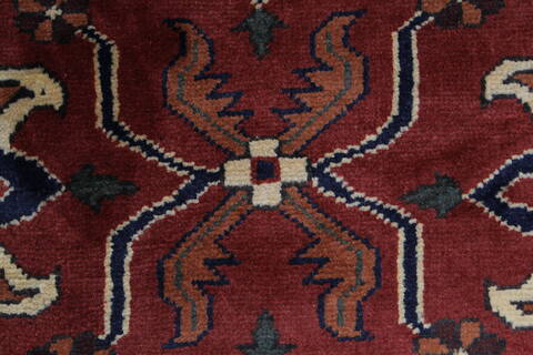Turkman Blue Runner Hand Knotted 29 X 99  Area Rug 250-27821 Image 4