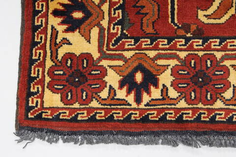 Turkman Blue Runner Hand Knotted 29 X 99  Area Rug 250-27821 Image 6