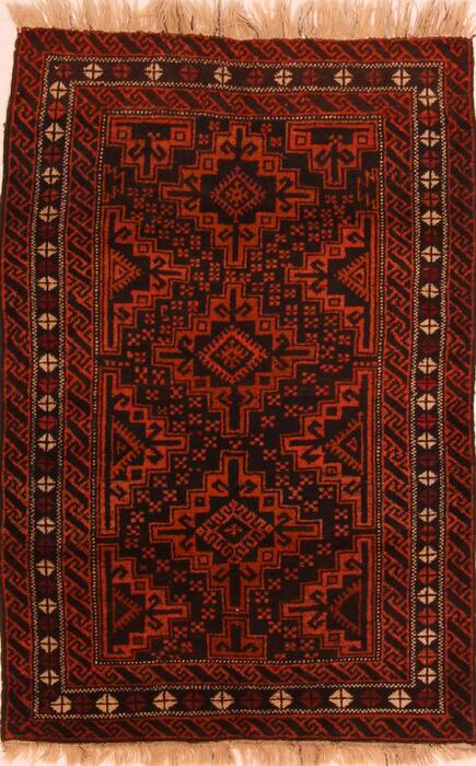 Baluch Brown Hand Knotted 38 X 56  Area Rug 100-27826 Image 0