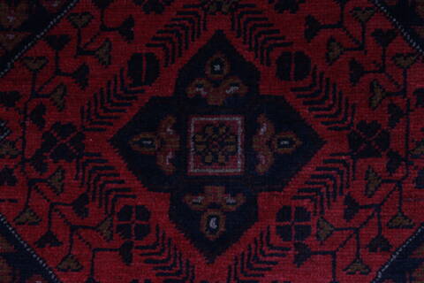 Khan Mohammadi Blue Runner Hand Knotted 26 X 98  Area Rug 250-27827 Image 4
