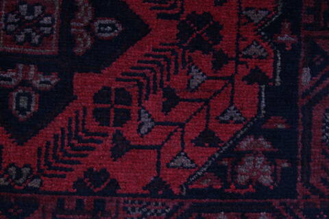 Khan Mohammadi Blue Runner Hand Knotted 26 X 98  Area Rug 250-27827 Image 7