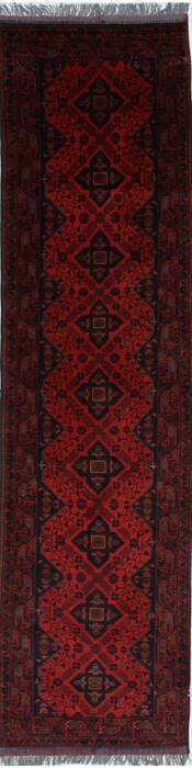 Khan Mohammadi Blue Runner Hand Knotted 26 X 98  Area Rug 250-27827 Image 0