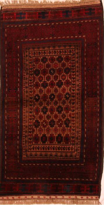 Baluch Brown Hand Knotted 38 X 610  Area Rug 100-27828 Image 0