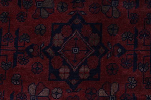 Khan Mohammadi Blue Runner Hand Knotted 26 X 97  Area Rug 250-27831 Image 2