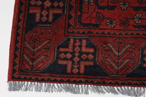 Khan Mohammadi Blue Runner Hand Knotted 26 X 97  Area Rug 250-27831 Image 3