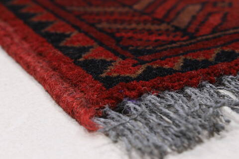 Khan Mohammadi Blue Runner Hand Knotted 26 X 97  Area Rug 250-27831 Image 4