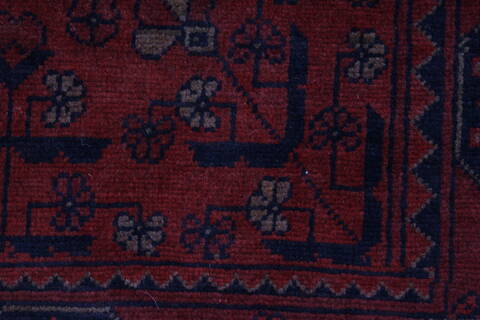 Khan Mohammadi Blue Runner Hand Knotted 26 X 97  Area Rug 250-27831 Image 5