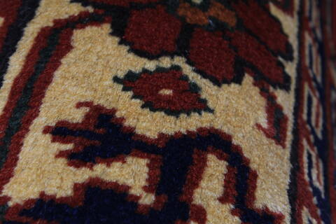 Kazak Red Runner Hand Knotted 211 X 99  Area Rug 250-27832 Image 8