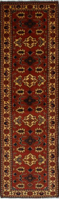 Kazak Red Runner Hand Knotted 211 X 99  Area Rug 250-27832 Image 0