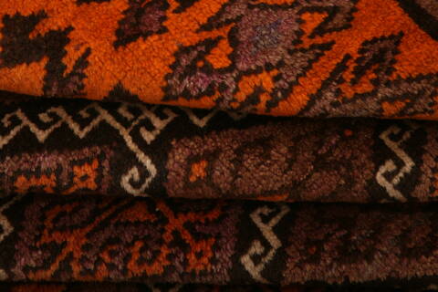 Baluch Orange Hand Knotted 410 X 70  Area Rug 100-27841 Image 4