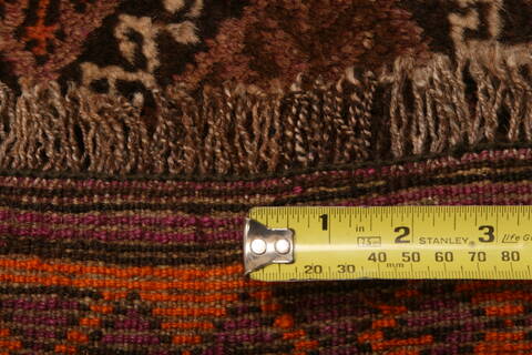 Baluch Orange Hand Knotted 410 X 70  Area Rug 100-27841 Image 5