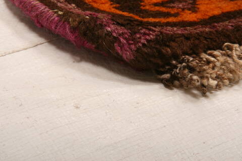 Baluch Orange Hand Knotted 410 X 70  Area Rug 100-27841 Image 6