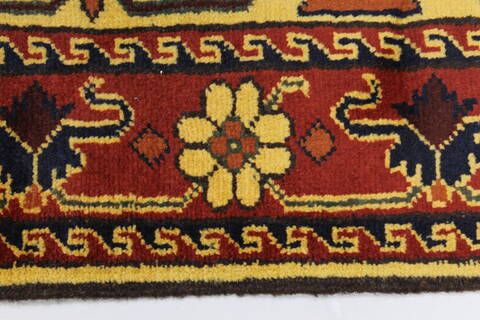Turkman Brown Runner Hand Knotted 28 X 105  Area Rug 250-27843 Image 1