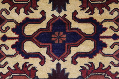 Turkman Brown Runner Hand Knotted 28 X 105  Area Rug 250-27843 Image 3