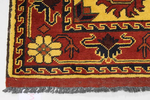 Turkman Brown Runner Hand Knotted 28 X 105  Area Rug 250-27843 Image 4