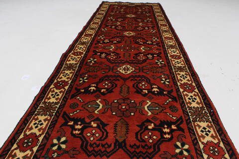 Turkman Blue Runner Hand Knotted 29 X 91  Area Rug 250-27845 Image 2