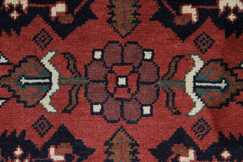 Turkman Blue Runner Hand Knotted 29 X 91  Area Rug 250-27845 Image 4