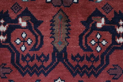 Turkman Blue Runner Hand Knotted 29 X 91  Area Rug 250-27845 Image 8