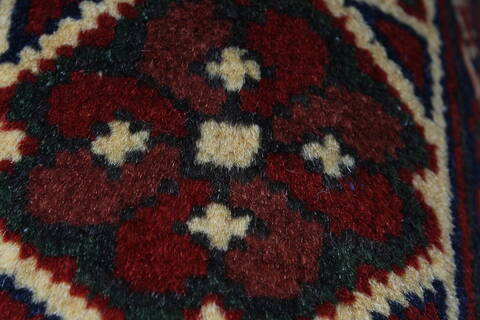 Kazak Red Runner Hand Knotted 27 X 105  Area Rug 250-27848 Image 8