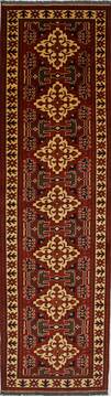 Turkman Beige Runner Hand Knotted 2'8" X 9'5"  Area Rug 250-27852