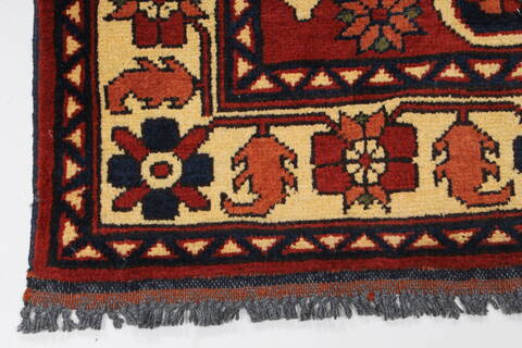 Turkman Blue Runner Hand Knotted 210 X 88  Area Rug 250-27853 Image 6