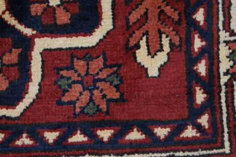 Turkman Blue Runner Hand Knotted 210 X 88  Area Rug 250-27853 Image 8