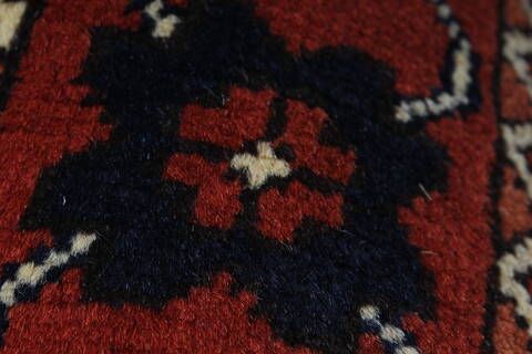 Turkman Beige Runner Hand Knotted 28 X 102  Area Rug 250-27855 Image 10