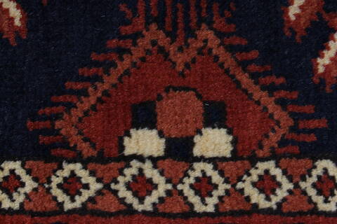 Turkman Beige Runner Hand Knotted 28 X 102  Area Rug 250-27855 Image 7