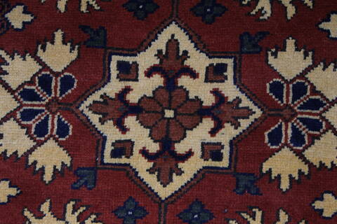Turkman Beige Runner Hand Knotted 29 X 811  Area Rug 250-27858 Image 1