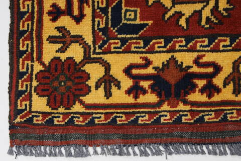 Turkman Beige Runner Hand Knotted 29 X 811  Area Rug 250-27858 Image 2