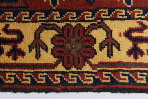 Turkman Beige Runner Hand Knotted 29 X 811  Area Rug 250-27858 Image 5