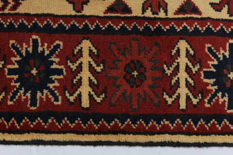 Turkman Blue Runner Hand Knotted 29 X 103  Area Rug 250-27860 Image 1