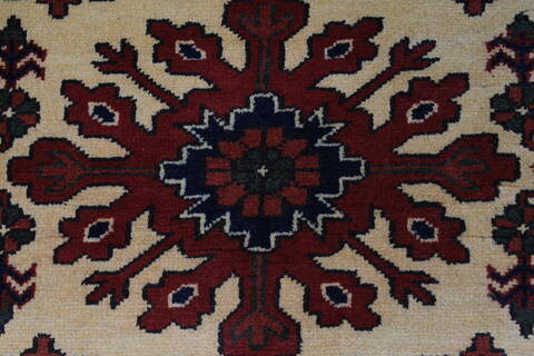 Turkman Blue Runner Hand Knotted 29 X 103  Area Rug 250-27860 Image 3