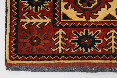 Turkman Blue Runner Hand Knotted 29 X 103  Area Rug 250-27860 Image 4
