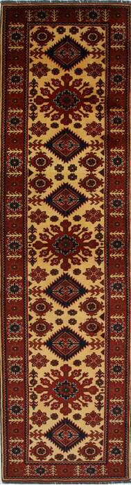 Turkman Blue Runner Hand Knotted 29 X 103  Area Rug 250-27860 Image 0