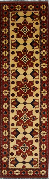 Turkman Brown Runner Hand Knotted 29 X 910  Area Rug 250-27863 Image 0